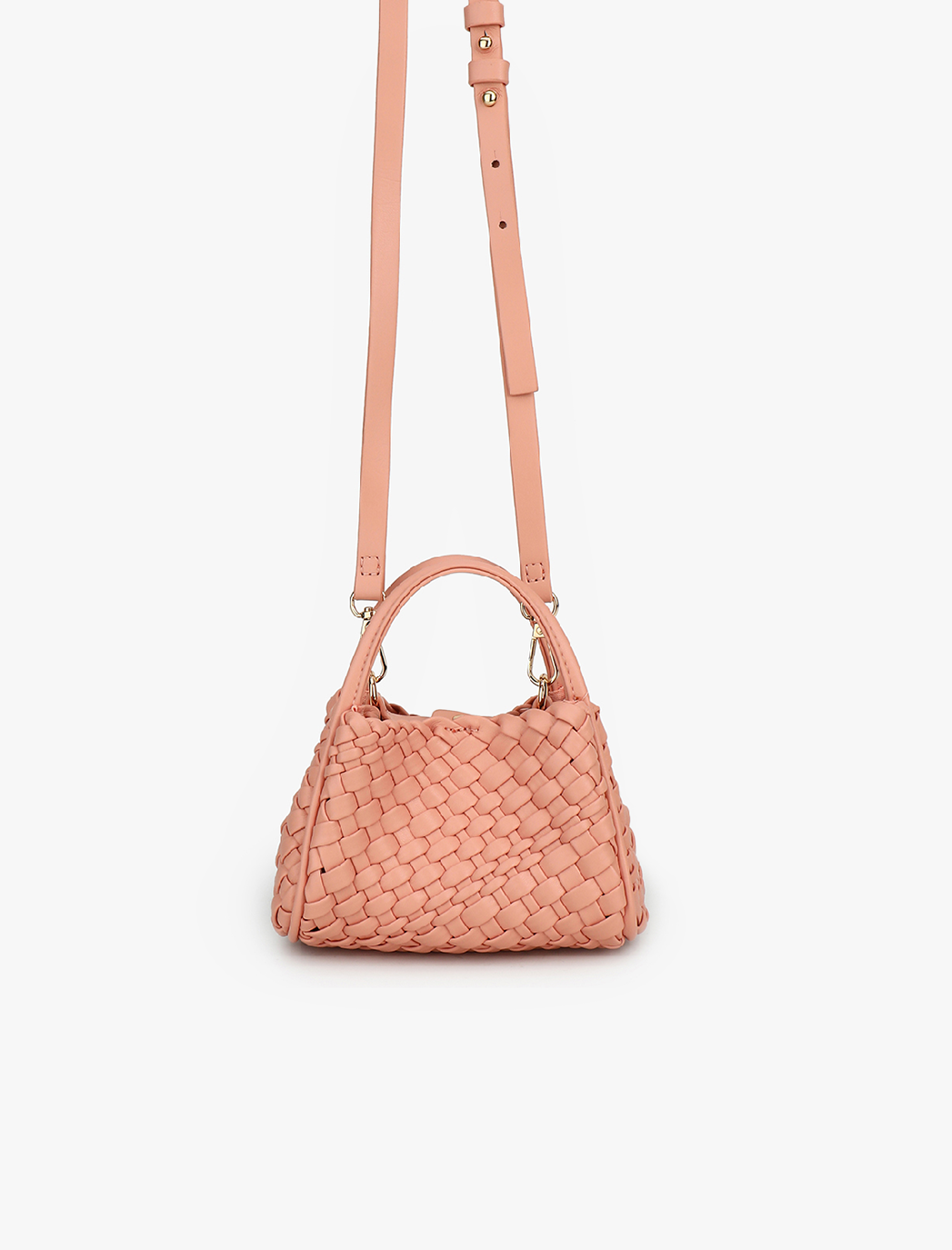 HOLLACE MINI TOTE TOY WOVEN PINK