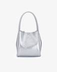 HOLLACE MINI TOTE WAXED SILVER