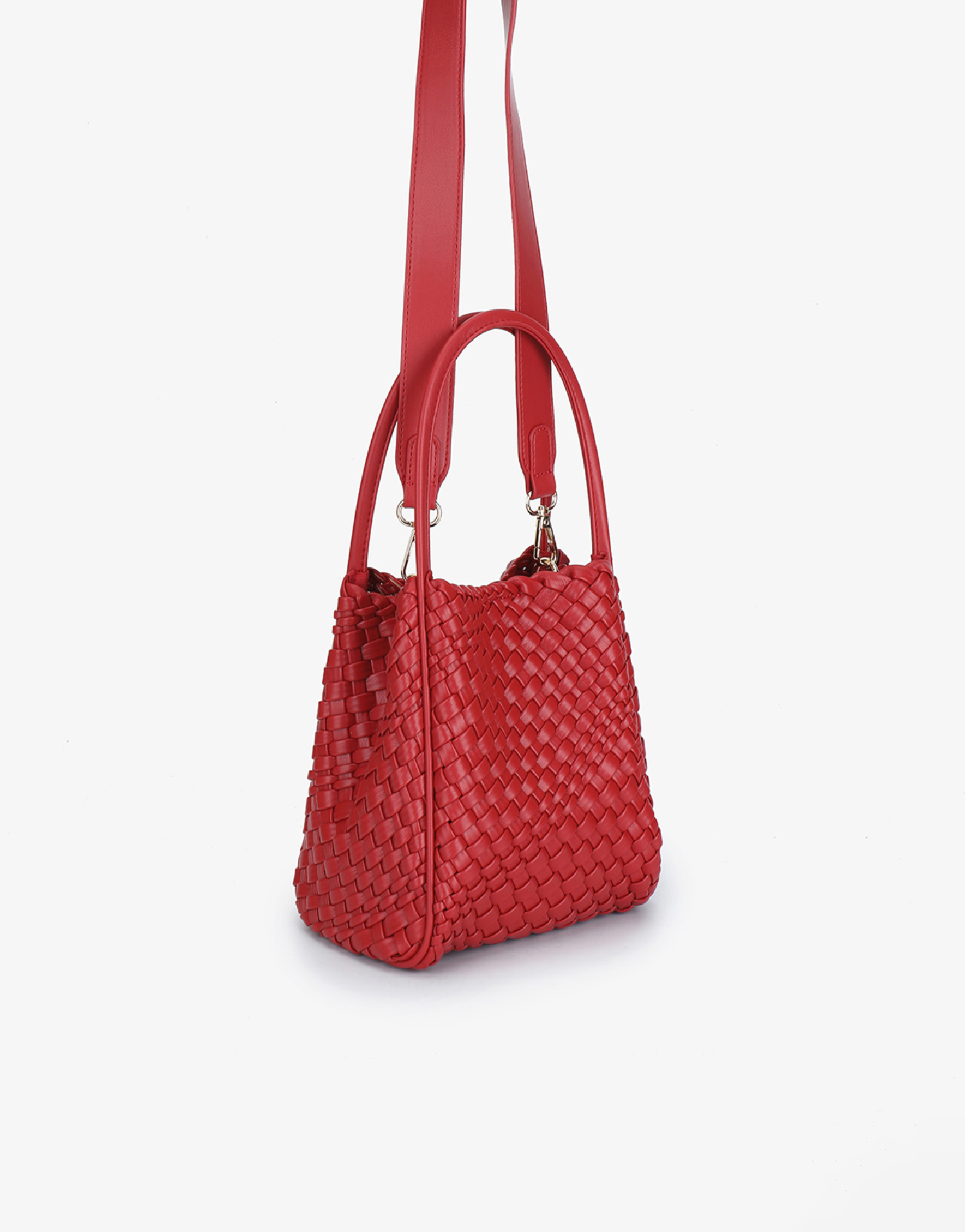 HOLLACE MINI TOTE WOVEN RED