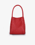 HOLLACE MINI TOTE WOVEN RED