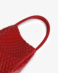 HOLLACE MINI TOTE WOVEN RED