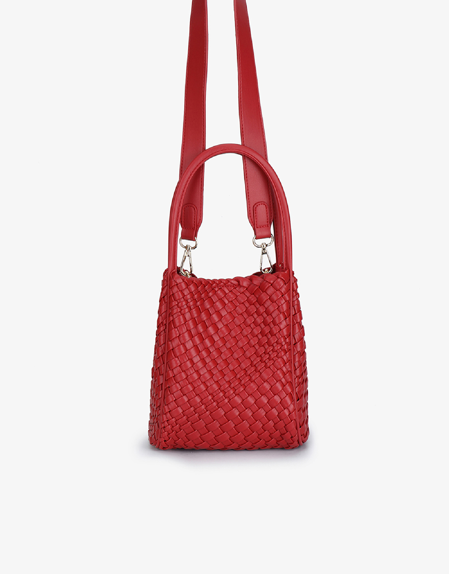 HOLLACE MINI TOTE WOVEN RED