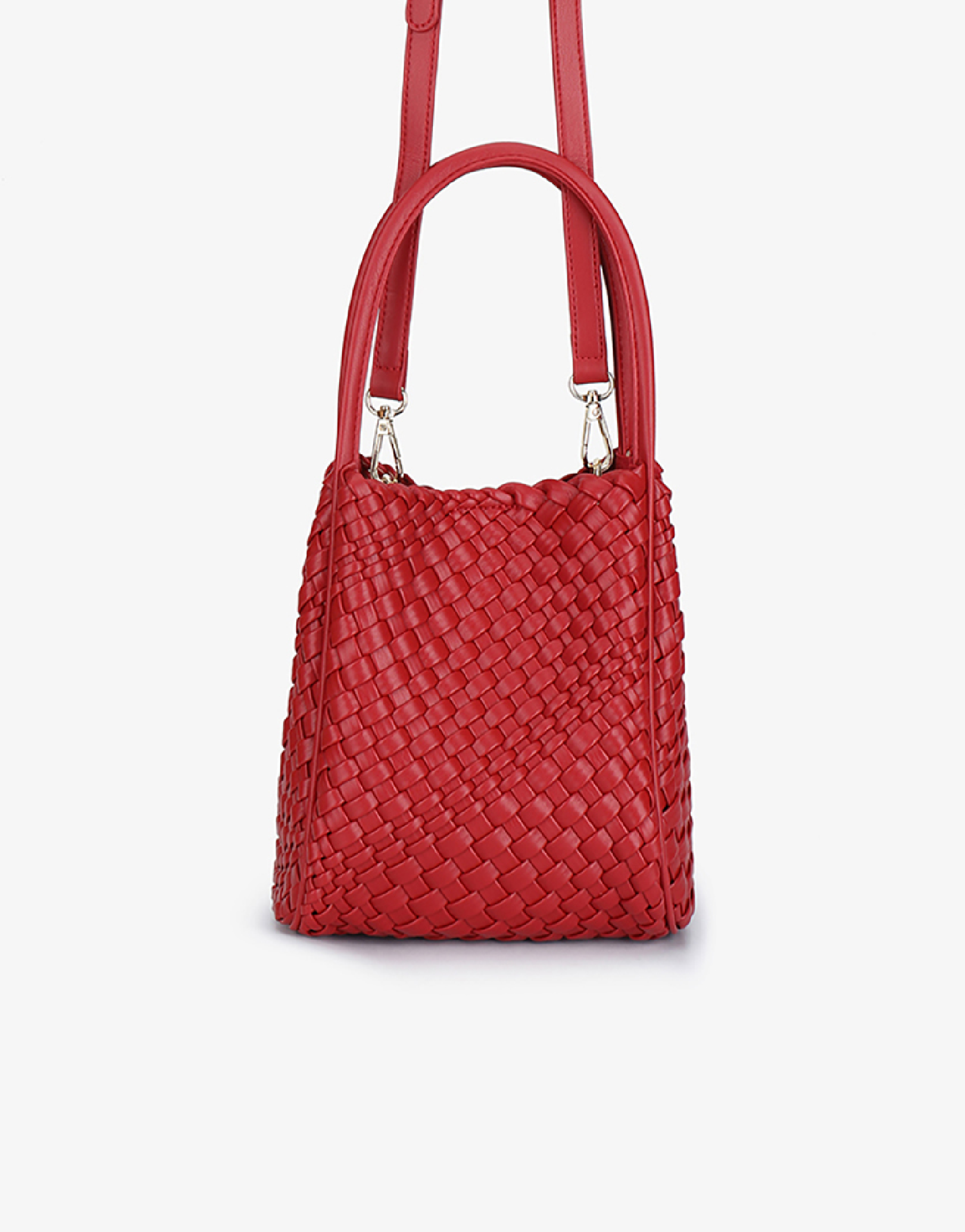 HOLLACE MINI TOTE WOVEN RED