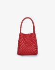 HOLLACE MINI TOTE WOVEN RED