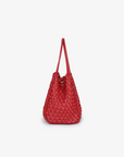 HOLLACE MINI TOTE WOVEN RED