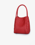 HOLLACE MINI TOTE WOVEN RED