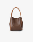 HOLLACE MINI TOTE CANVAS CONTRAST PIPING ESPRESSO/BROWN