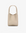 A cream-colored mini tote handbag with two handles by Remi and Reid.