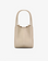 A cream-colored mini tote handbag with two handles by Remi and Reid.