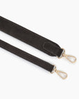 Faux suede strap with metal hardware for mini tote_Remi and Reid