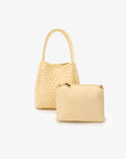 HOLLACE MINI TOTE WOVEN BUTTER