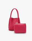 HOLLACE MINI TOTE WOVEN MAGENTA