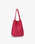 HOLLACE MINI TOTE WOVEN MAGENTA