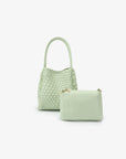 HOLLACE MINI TOTE WOVEN MINT