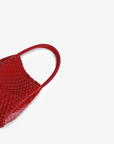HOLLACE MINI TOTE WOVEN RED