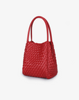 HOLLACE MINI TOTE WOVEN RED