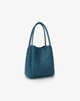 HOLLACE MINI TOTE WOVEN TEAL