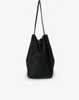 HOLLACE NORTH SOUTH TOTE WOVEN BLACK