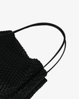 HOLLACE NORTH SOUTH TOTE WOVEN BLACK