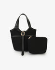 JOYA MINI BUCKET CANVAS BLACK