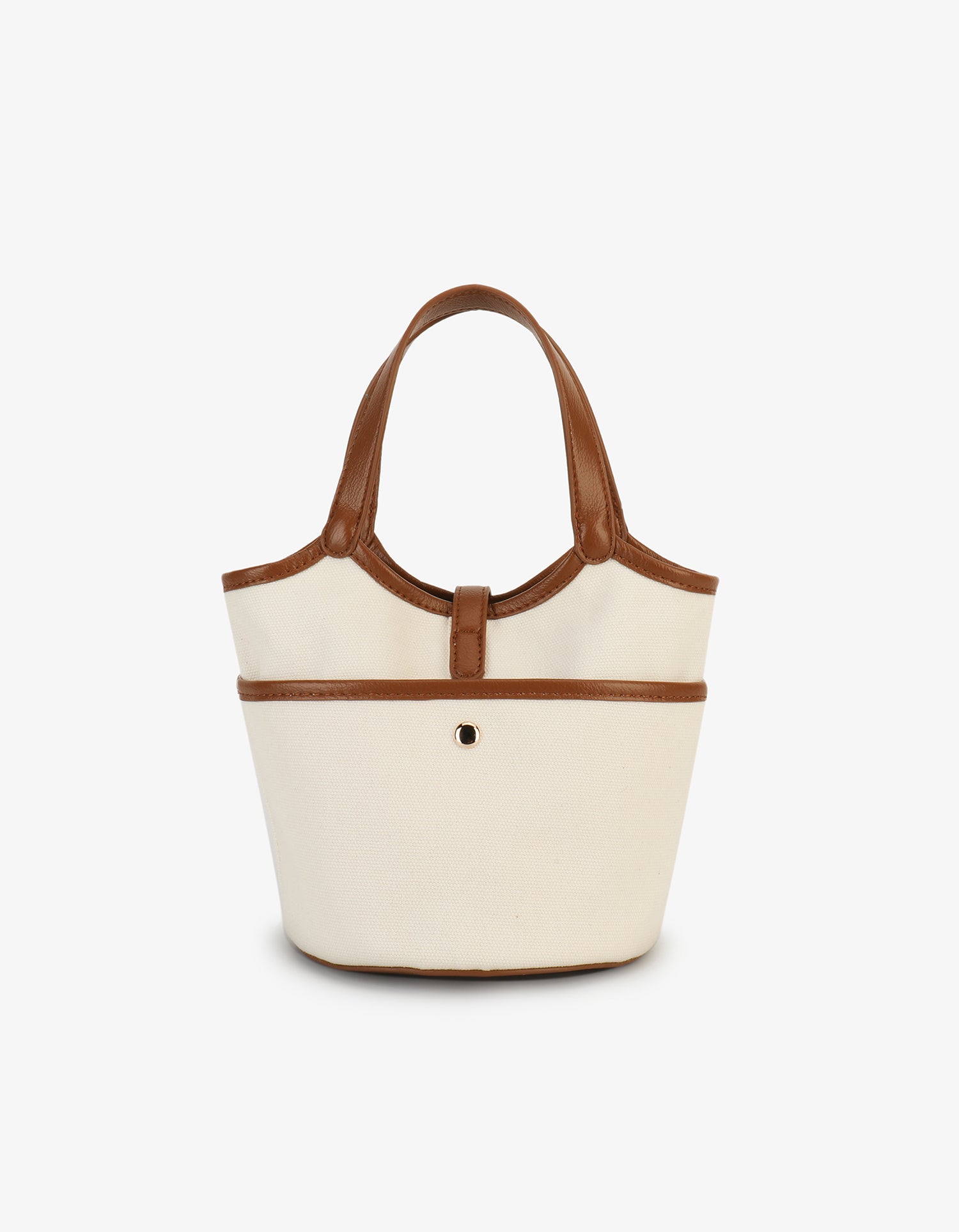 JOYA MINI BUCKET CANVAS CREAM