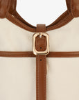 JOYA MINI BUCKET CANVAS CREAM