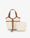 JOYA MINI BUCKET CANVAS CREAM
