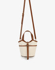 JOYA MINI BUCKET CANVAS CREAM