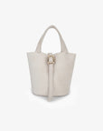 JOYA BUCKET MINI FAUX SUEDE CREAM
