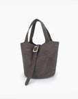JOYA BUCKET MINI FAUX SUEDE GREY