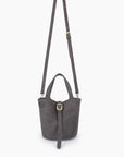 JOYA BUCKET MINI FAUX SUEDE GREY