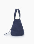 JOYA BUCKET MINI FAUX SUEDE NAVY