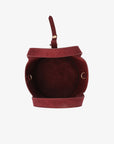 JOYA BUCKET MINI FAUX SUEDE WINE