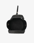 Interior view of mini bucket bag with magnet snap closure_Remi and Reid