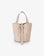 Cream beige handbag with buckle strap design_Remi and Reid