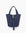 Navy blue bucket bag with gold buckle strap_Remi and Reid