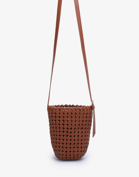 ランデブー RANDEBOO bucket bag (dark brown) Chocolate Fondant Brown Croco Bou Bucket Bag | GANNI (Global) CA