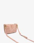 LEO CONVERTIBLE CROSSBODY SLING AND BELT BAG LARGE WAXED BALLET PINK