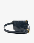 LEO CONVERTIBLE CROSSBODY SLING AND BELT BAG LARGE WAXED NAVY