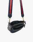 LEO CONVERTIBLE CROSSBODY SLING AND BELT BAG LARGE WAXED NAVY