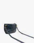 LEO CONVERTIBLE CROSSBODY SLING AND BELT BAG LARGE WAXED NAVY