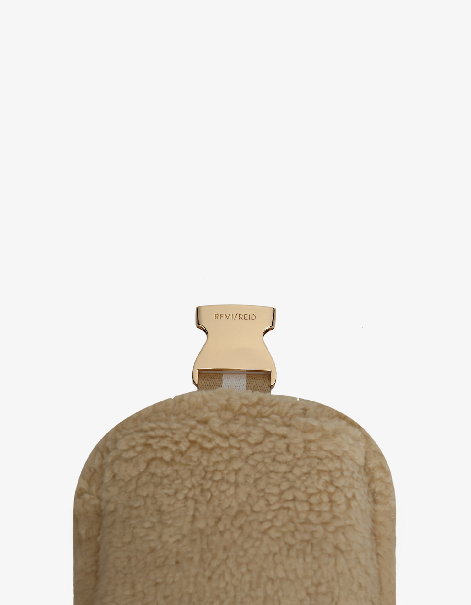 LIBBIE FLEECE BELT BAG CREAM
