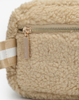 LIBBIE FLEECE BELT BAG CREAM