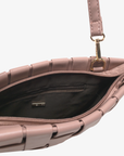 LINDY CLUTCH WOVEN LARGE ROSE