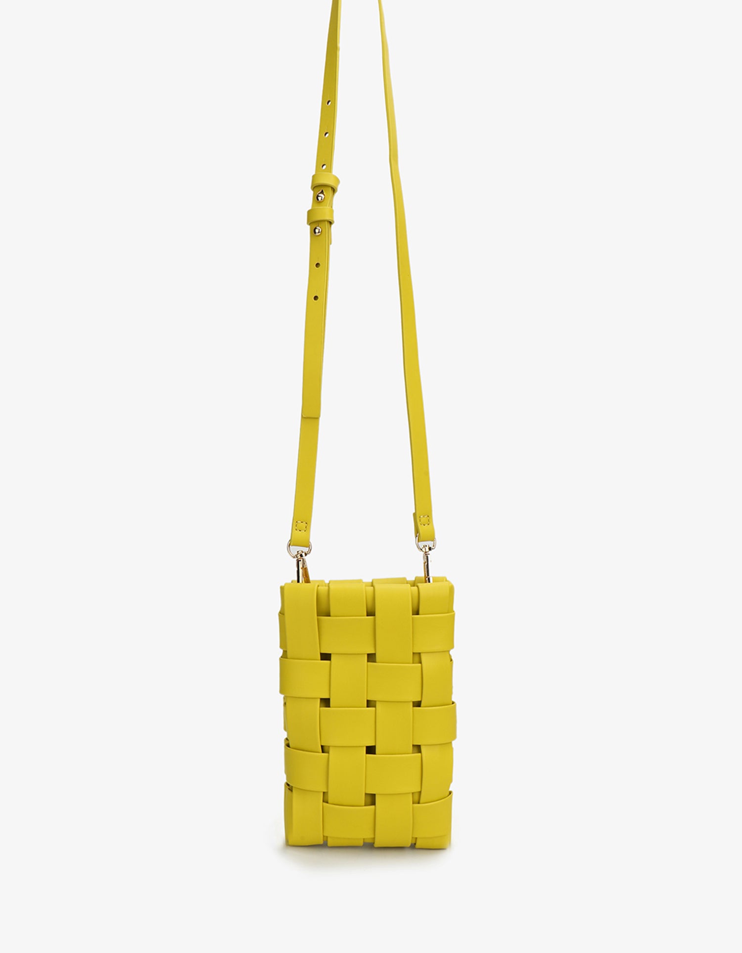 LINDY WOVEN CELLPHONE LEMON