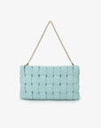 LINDY WOVEN CLUTCH SMALL BLUE