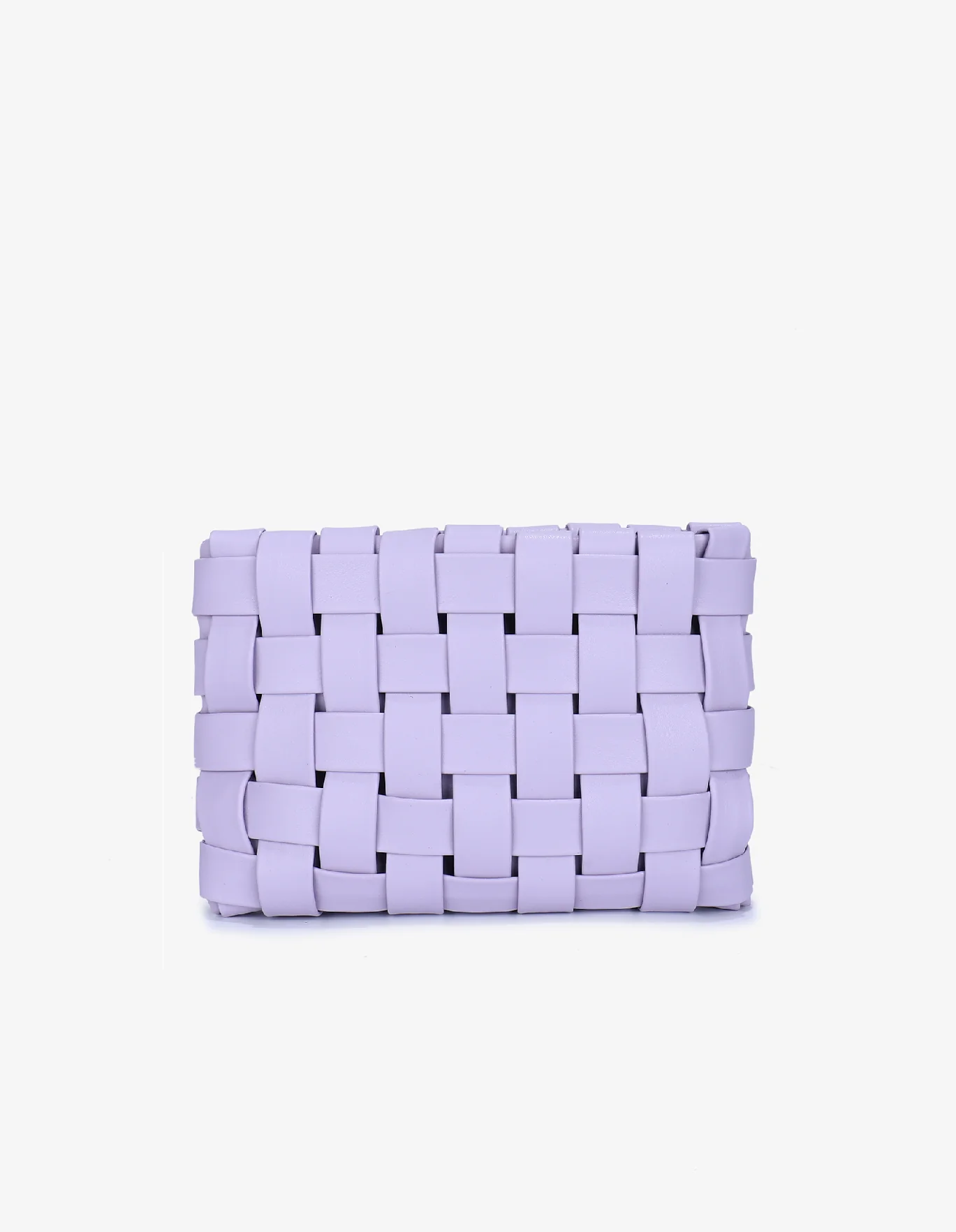 LINDY CLUTCH WOVEN LARGE LAVENDER