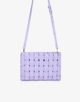 LINDY CLUTCH WOVEN LARGE LAVENDER