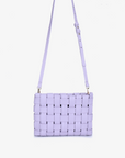 LINDY CLUTCH WOVEN LARGE LAVENDER
