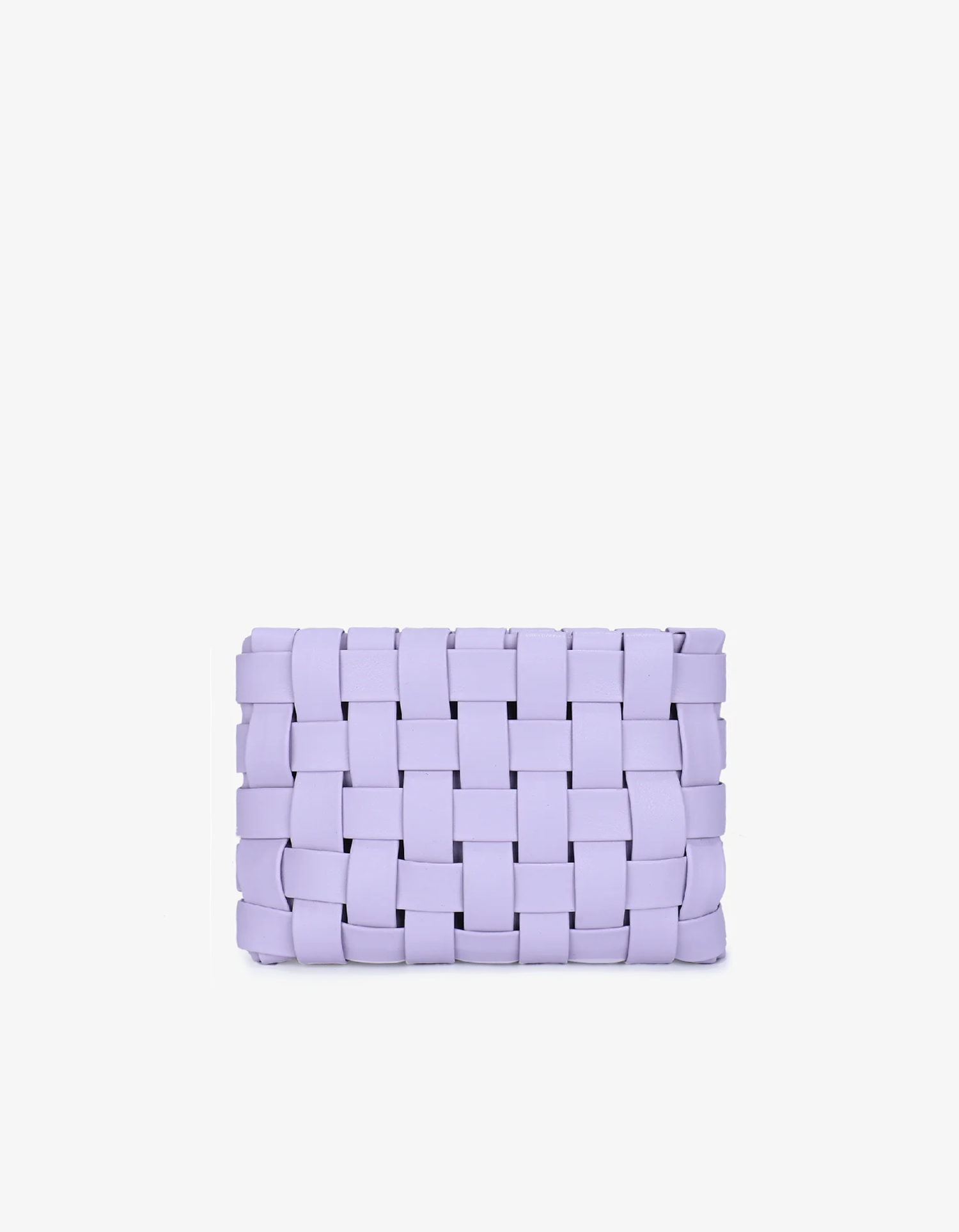 LINDY CLUTCH WOVEN LARGE LAVENDER